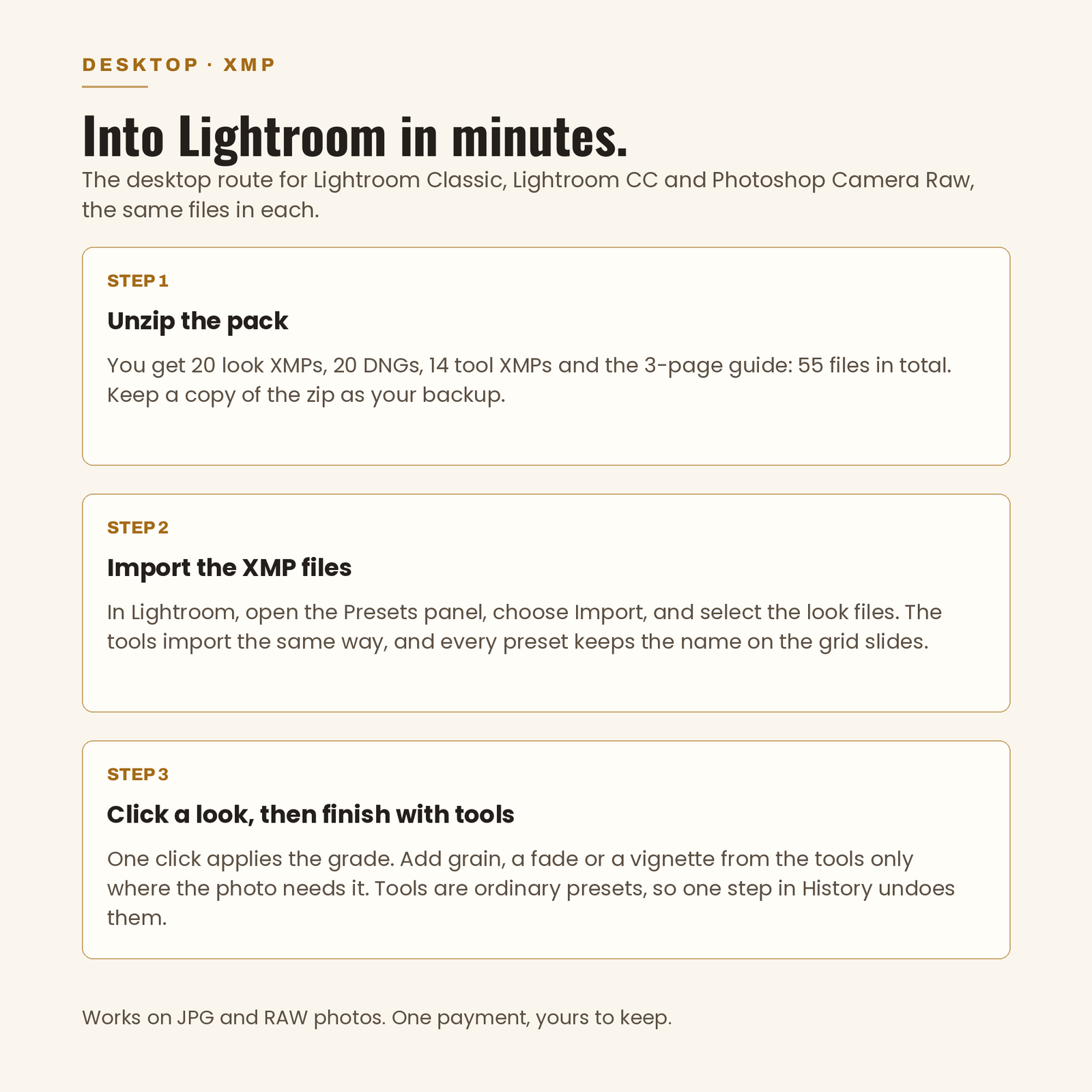 20 Cinematic Lightroom Presets | Desktop XMP + Mobile DNG + Tools, screenshot 12