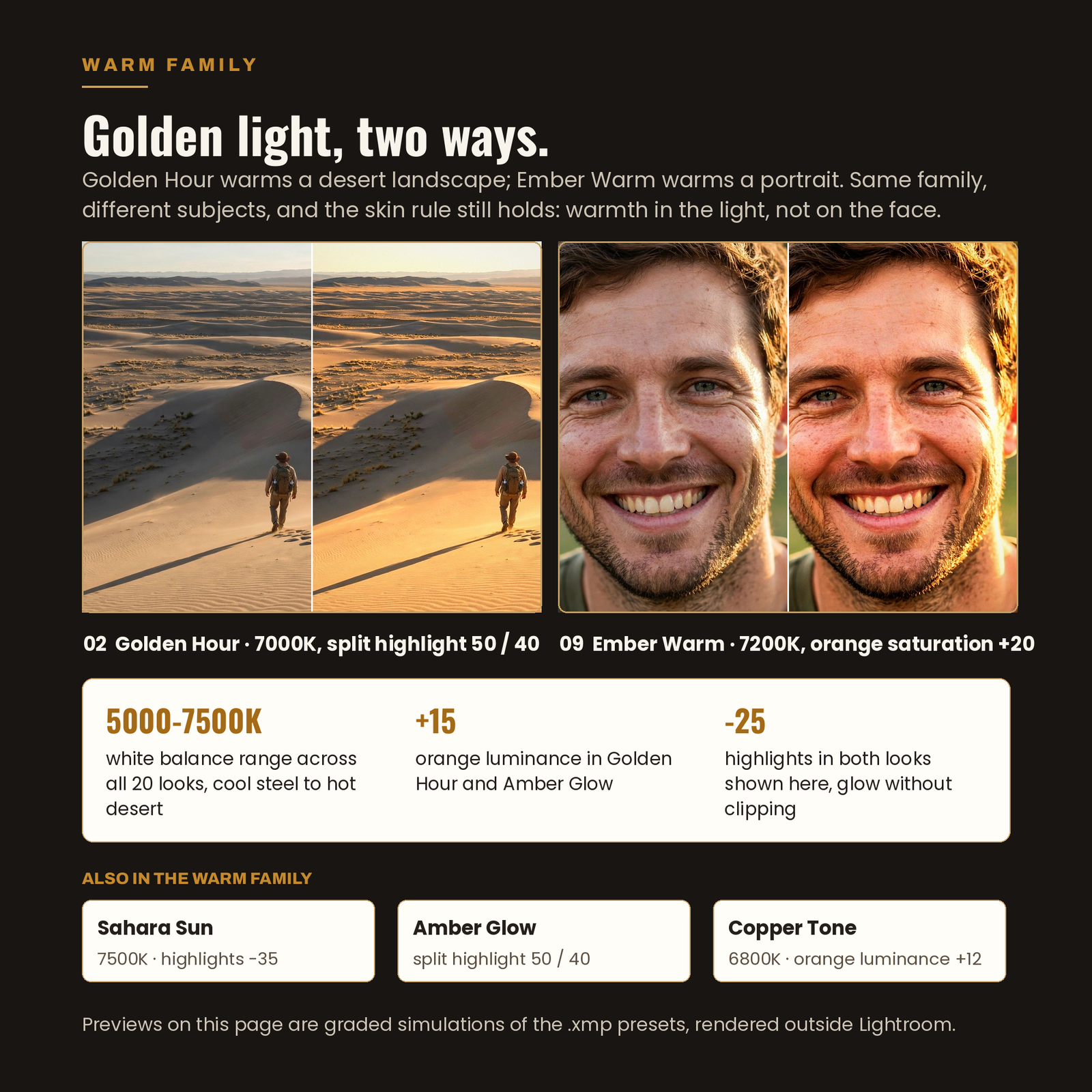 20 Cinematic Lightroom Presets | Desktop XMP + Mobile DNG + Tools, screenshot 4