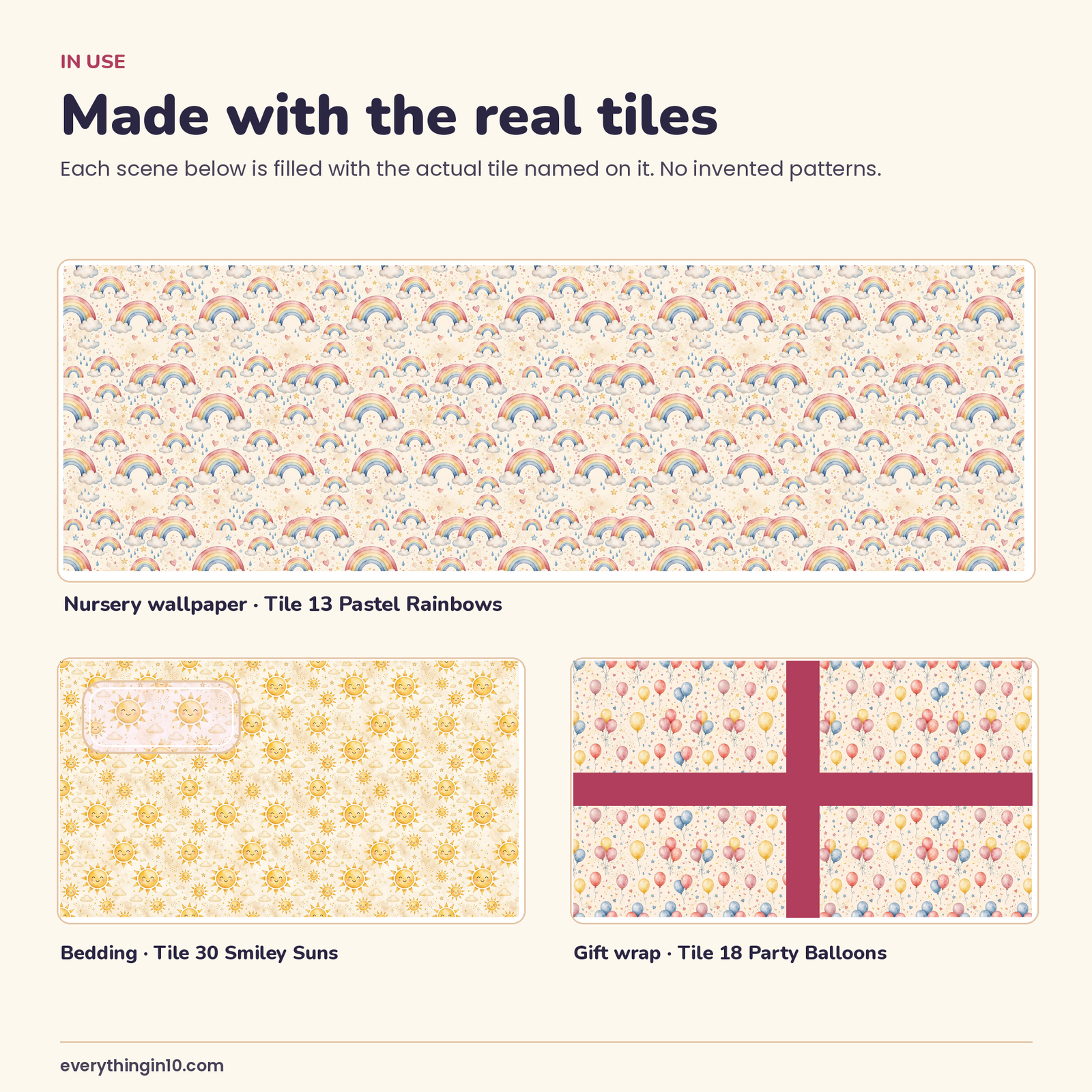 30 Kids & Cute Seamless Patterns | Premium Tileable Pattern Tiles, screenshot 9