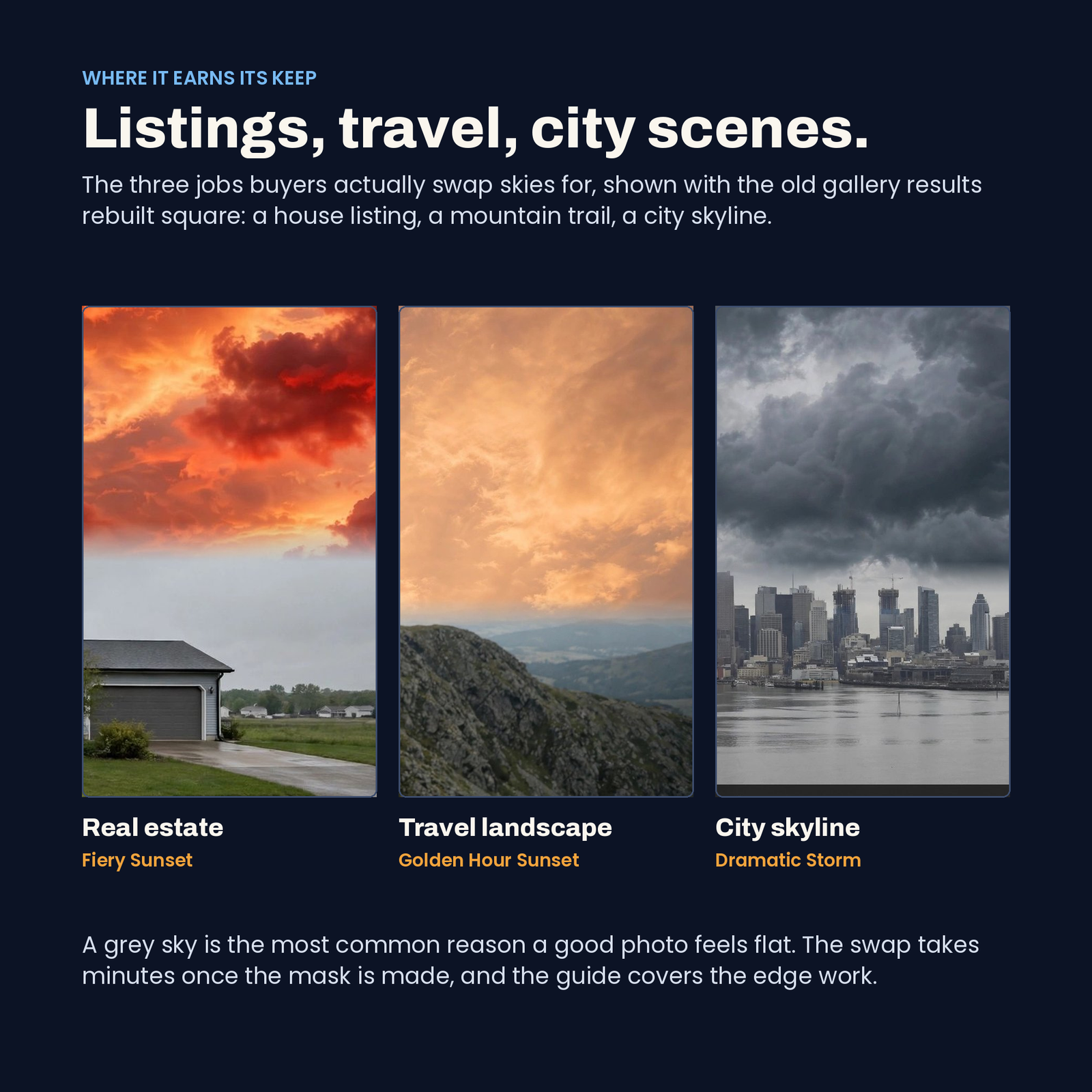 38 Sky Replacement Overlays | Premium Compositing Skies, screenshot 5