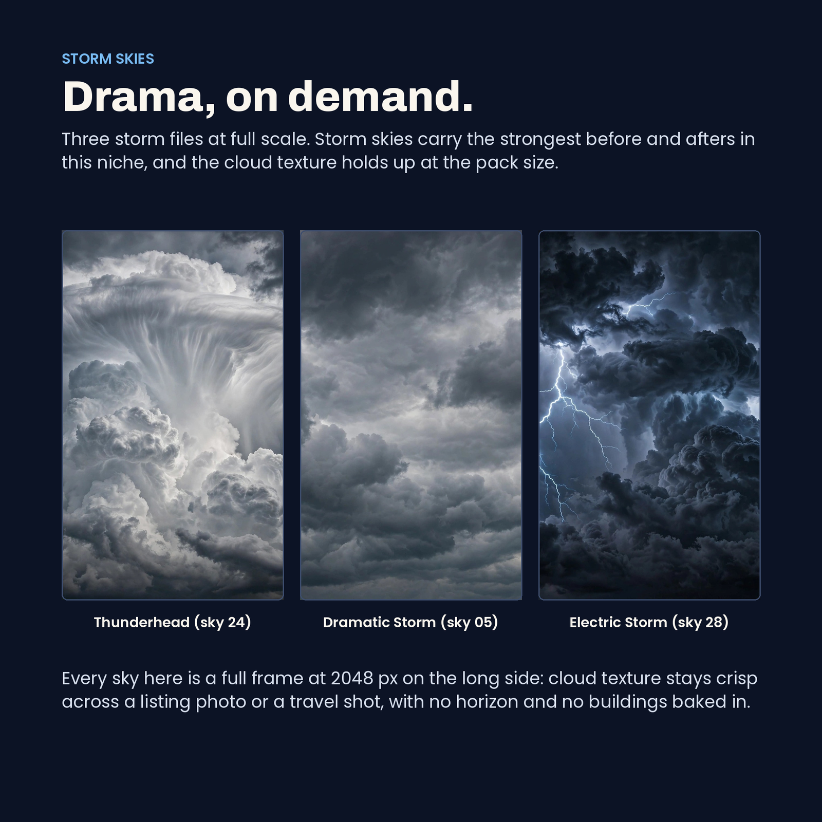 38 Sky Replacement Overlays | Premium Compositing Skies, screenshot 8