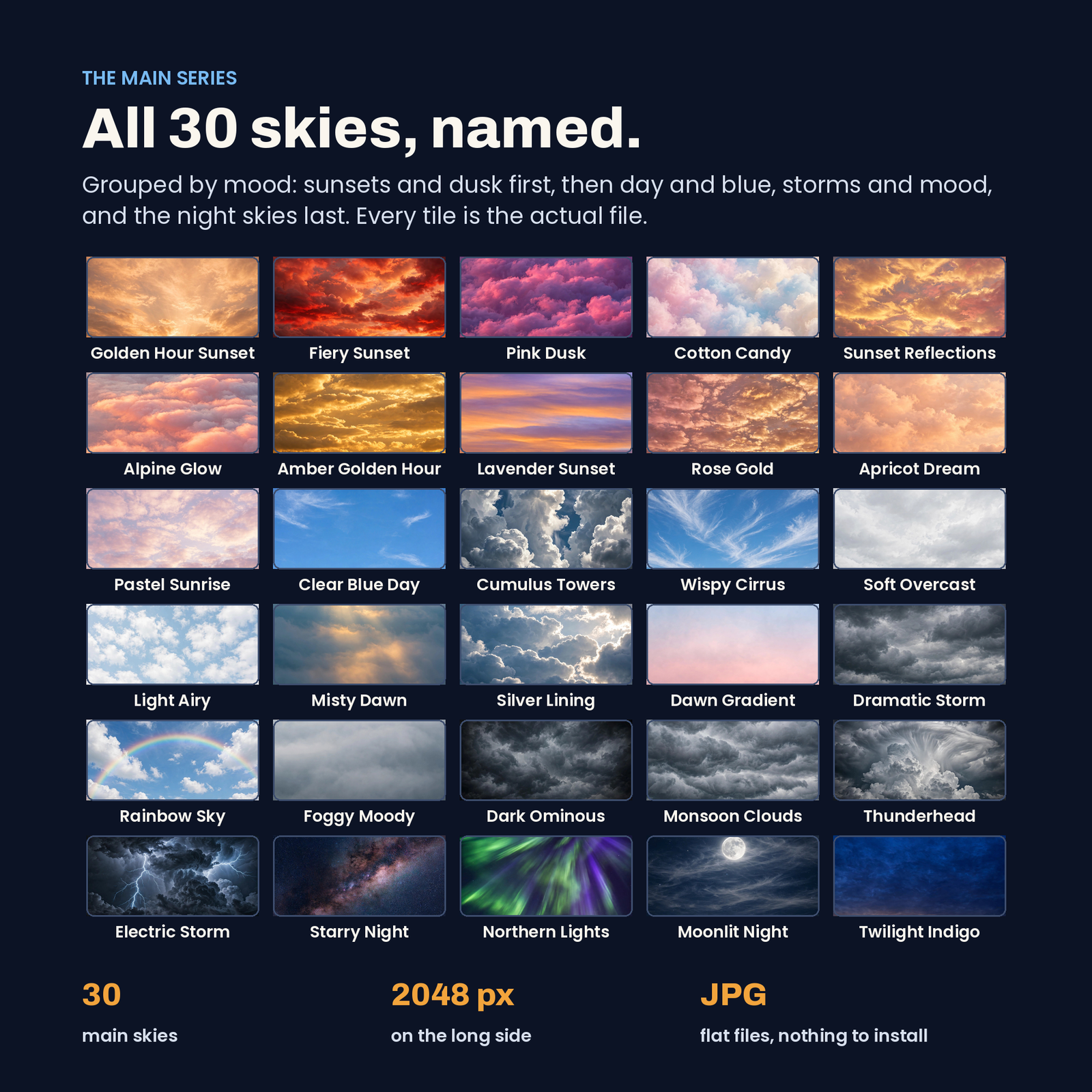 38 Sky Replacement Overlays | Premium Compositing Skies, screenshot 3