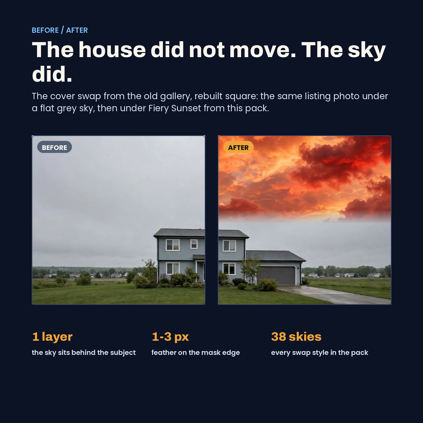 38 Sky Replacement Overlays | Premium Compositing Skies, screenshot 2