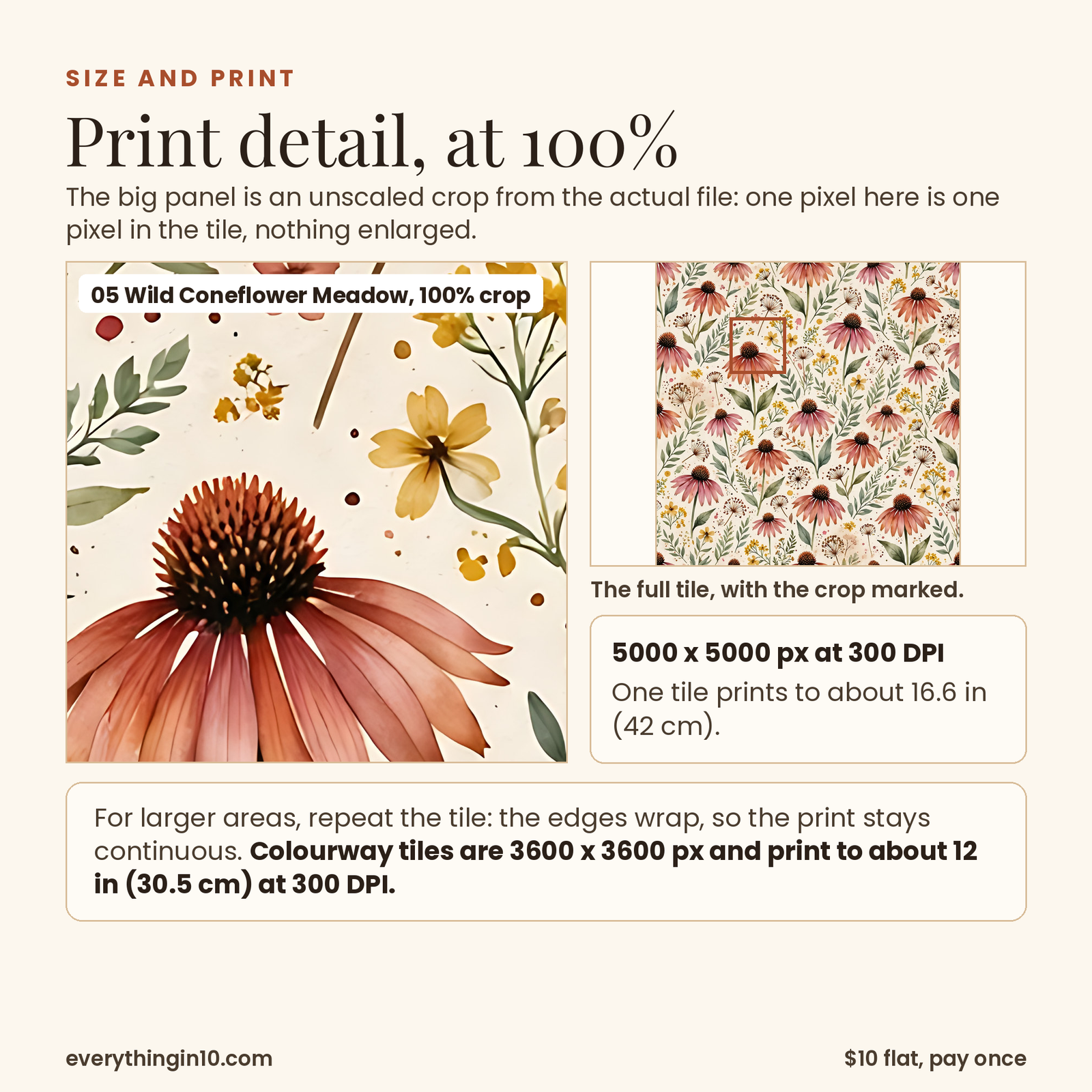 40 Boho & Floral Seamless Patterns | Premium Tileable Pattern Tiles, screenshot 10