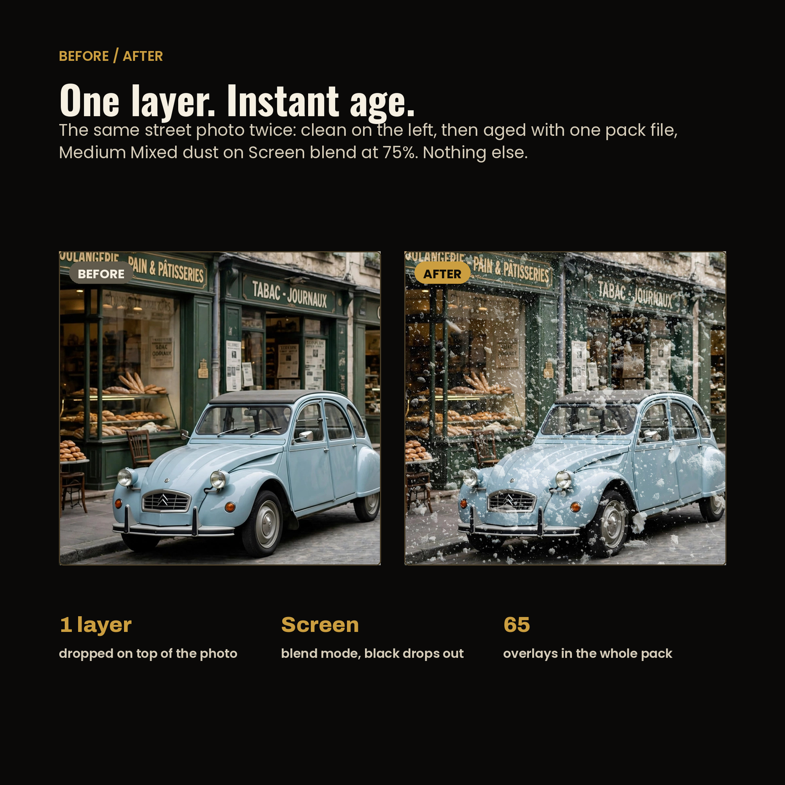 65 Dust & Scratch Overlays | Authentic Vintage Film Effects, screenshot 2