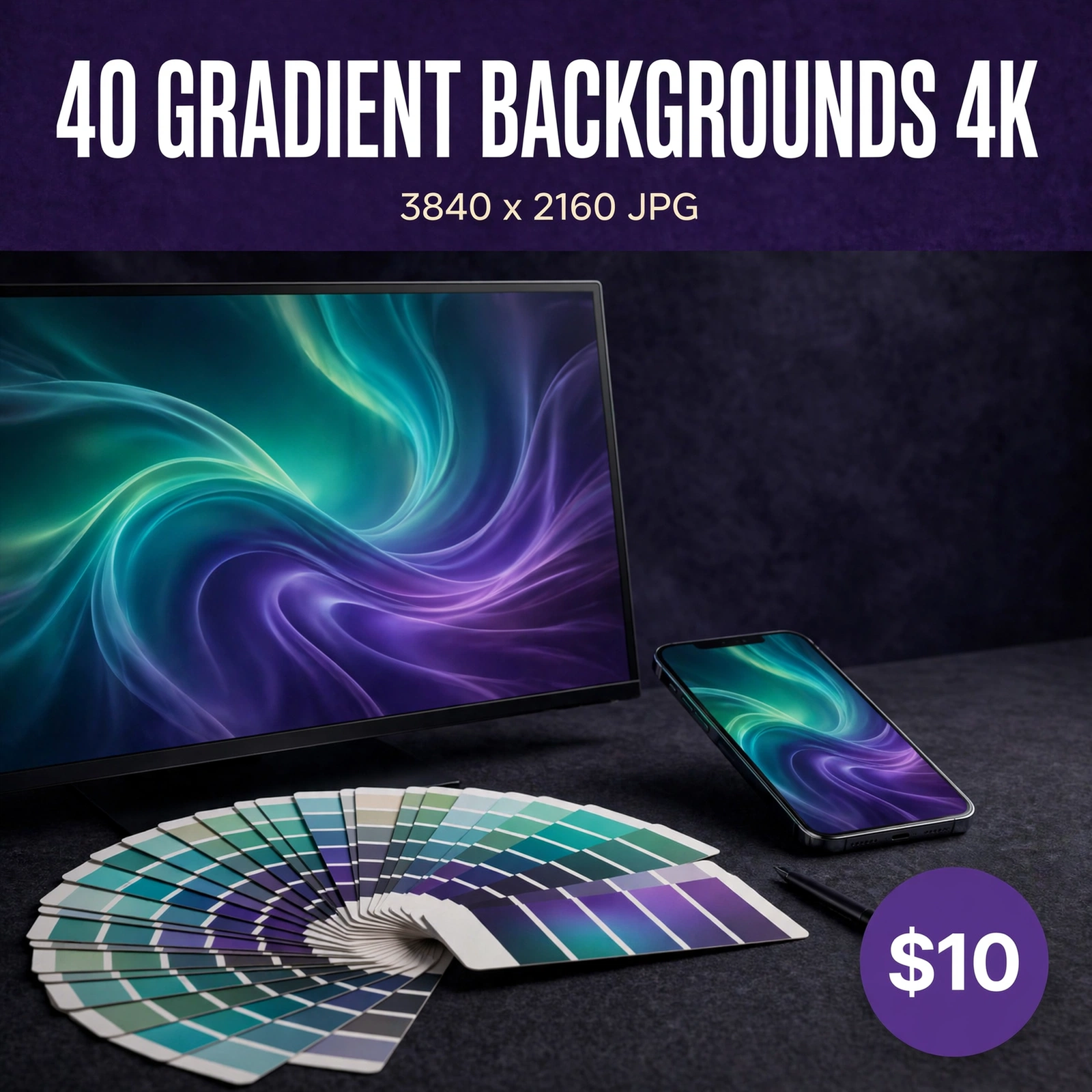 40 Gradient Backgrounds 4K | Premium Wallpapers & Design Backdrops