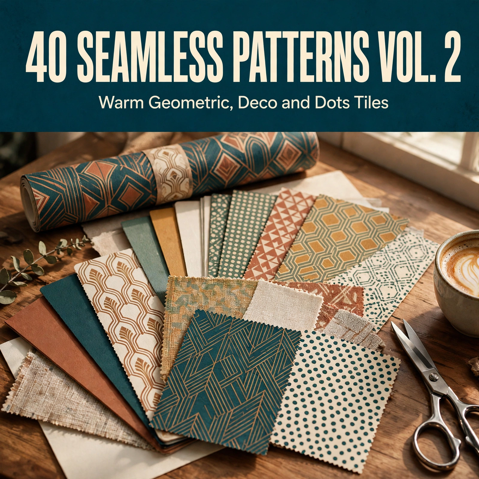 40 Seamless Patterns Vol. 2 | Premium Tileable Pattern Tiles