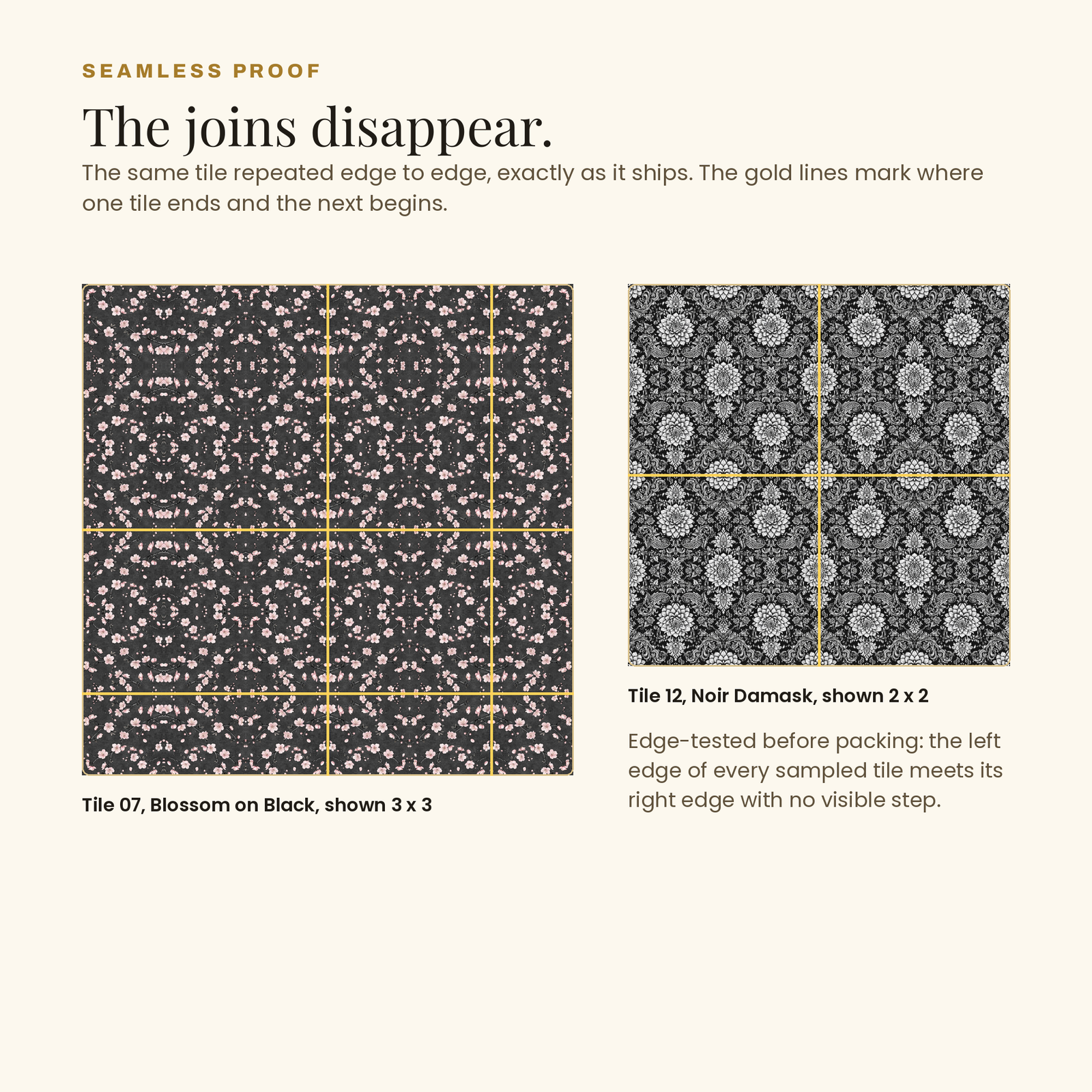 50 Seamless Luxury Patterns | Gold, Marble & Noir (5000px), screenshot 3