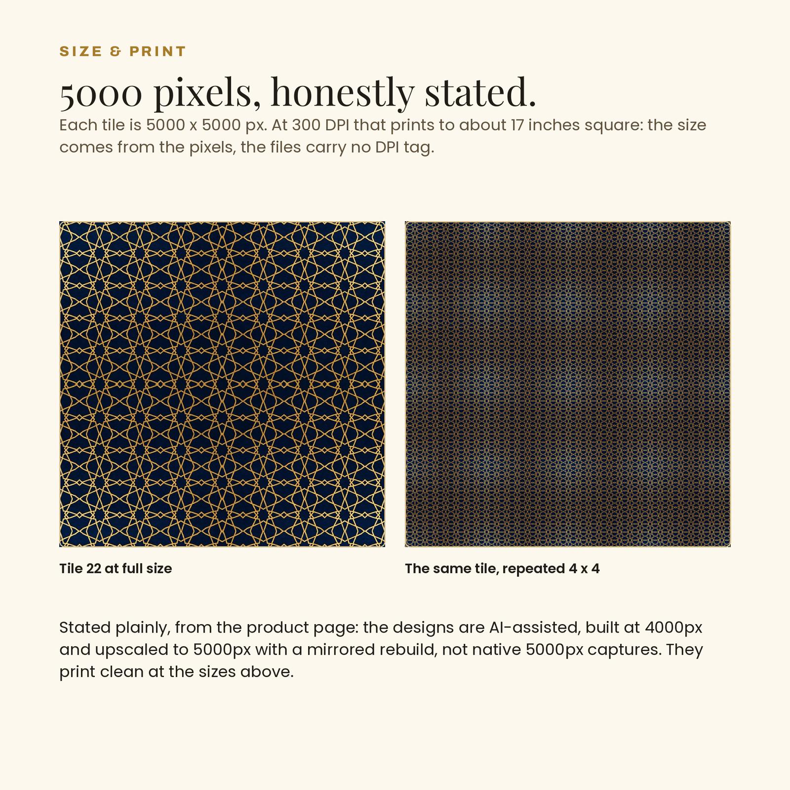 50 Seamless Luxury Patterns | Gold, Marble & Noir (5000px), screenshot 10