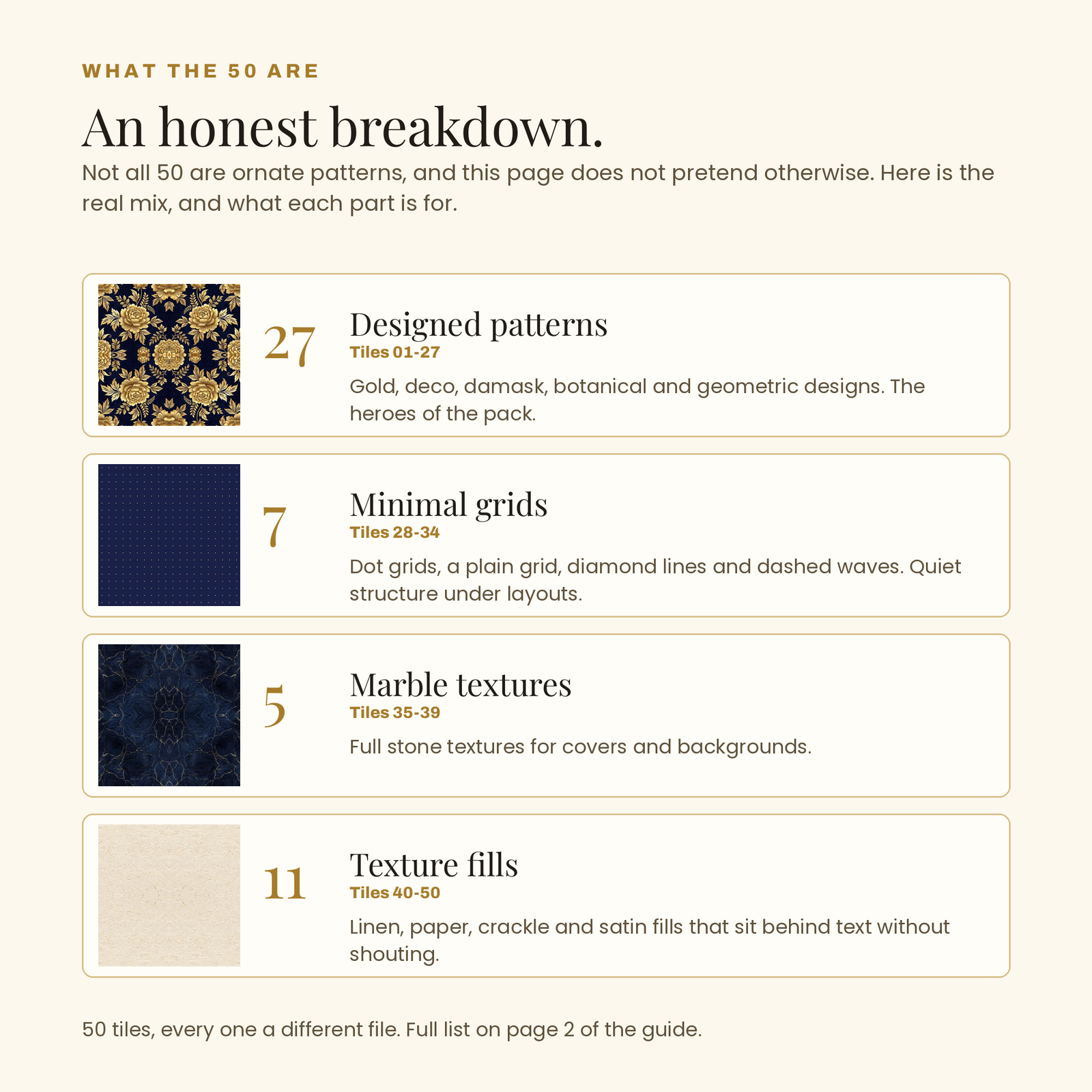 50 Seamless Luxury Patterns | Gold, Marble & Noir (5000px), screenshot 7