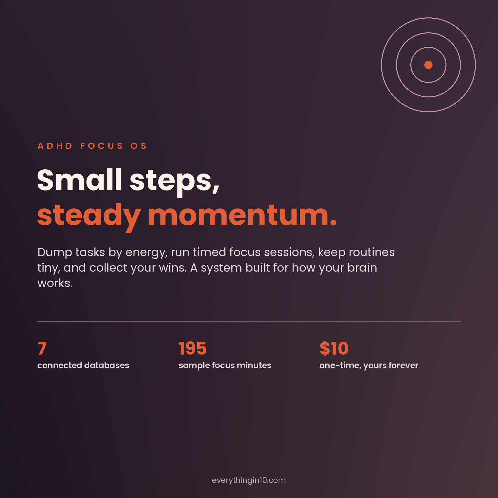 ADHD Focus OS | A Focus System Built for ADHD Brains in Notion, screenshot 13