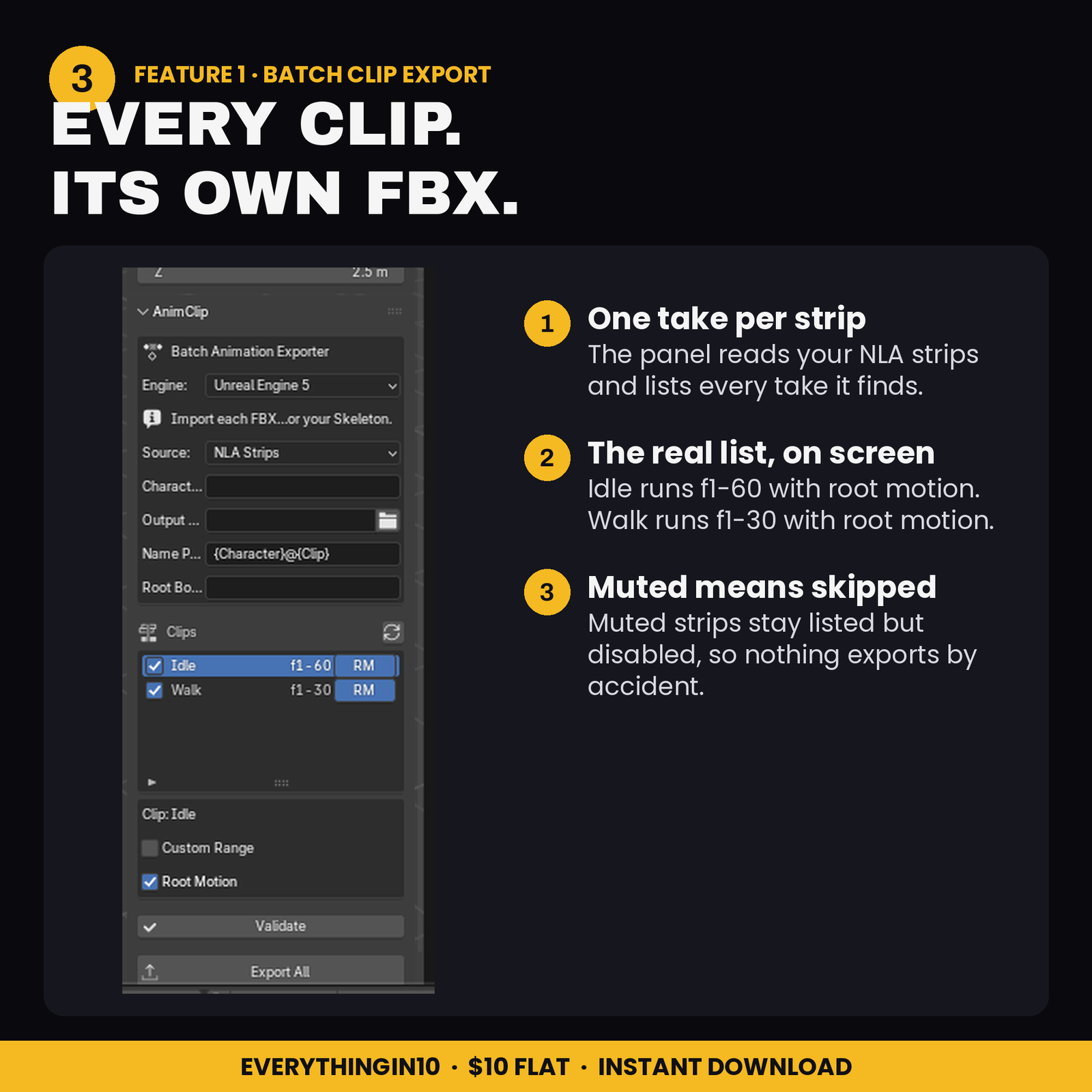 AnimClip | Batch Animation Exporter, screenshot 3