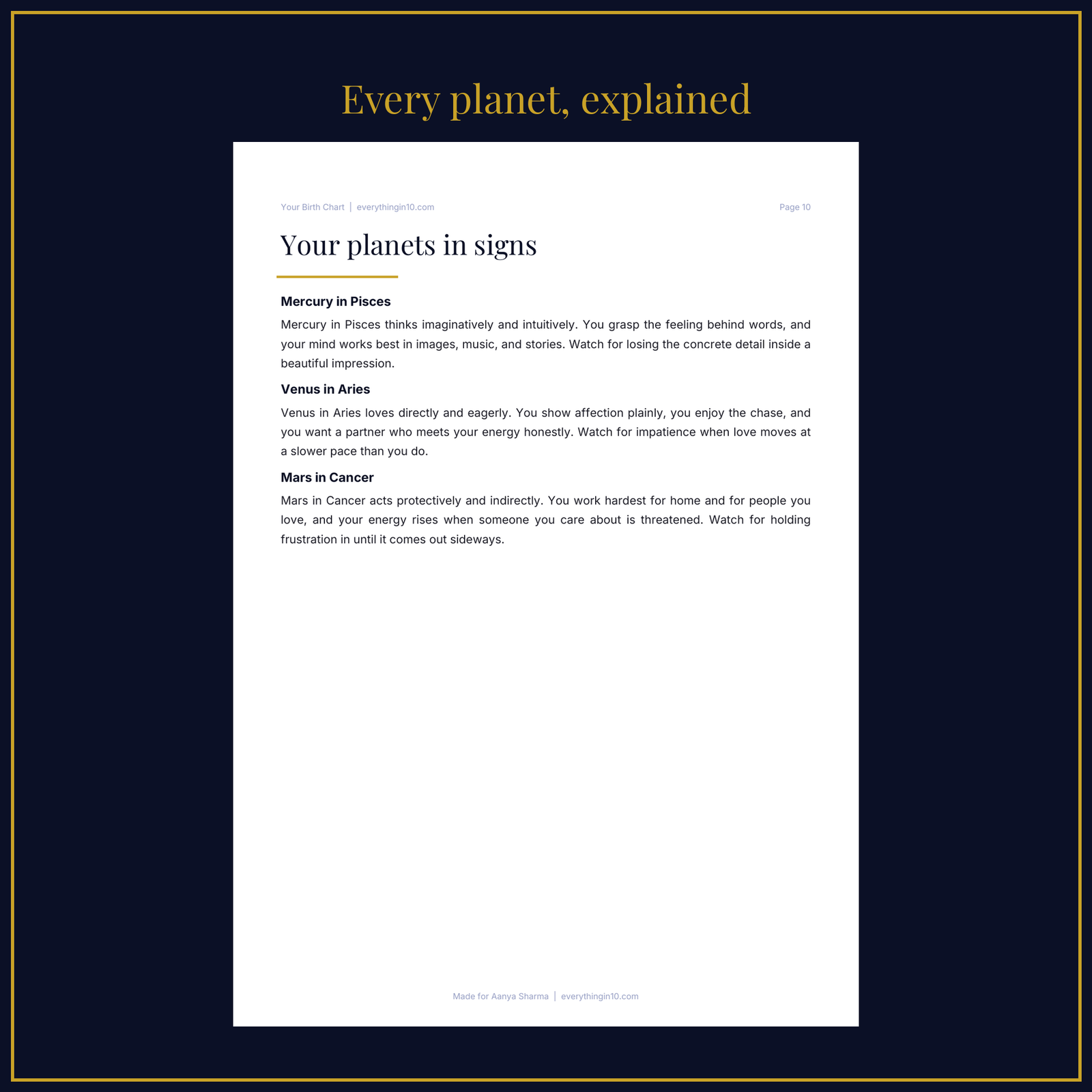 Birth Chart Reading | Your Personal Astrology Report, Made From Your Birth Date, Time and Place, screenshot 5