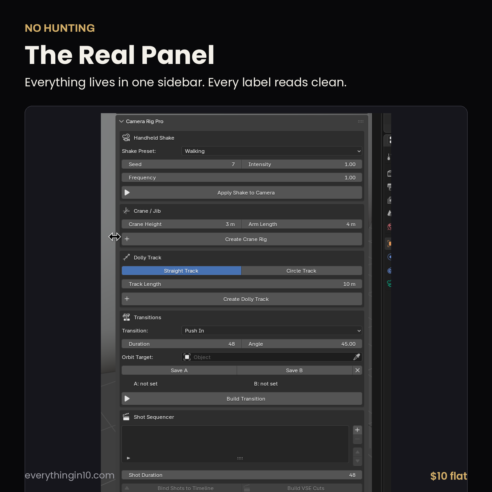 Camera Rig Pro | Cinematic Camera for Blender, screenshot 10