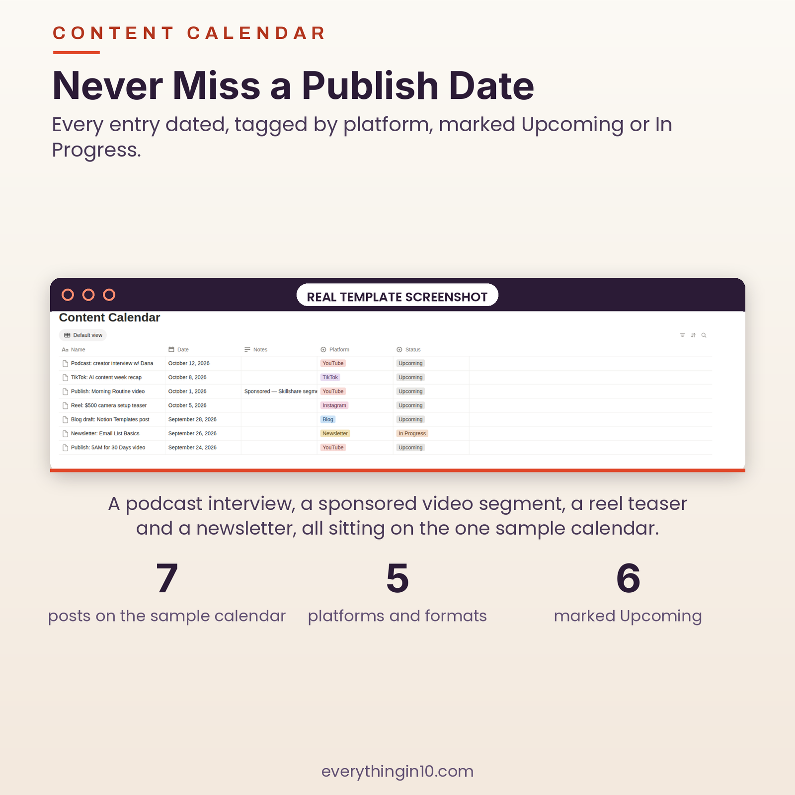 Content Creator OS | Run Your Content Business in Notion, screenshot 7
