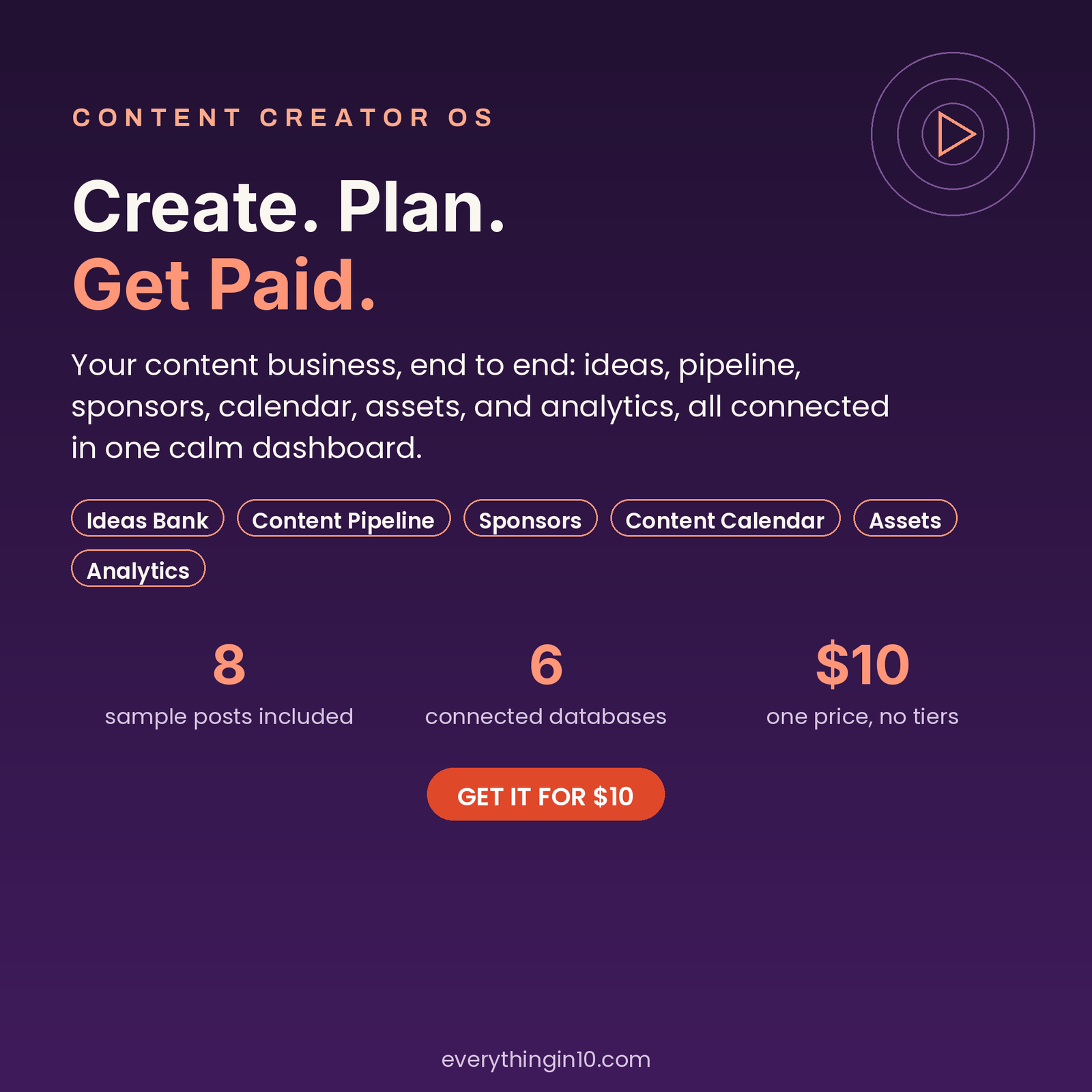 Content Creator OS | Run Your Content Business in Notion, screenshot 13