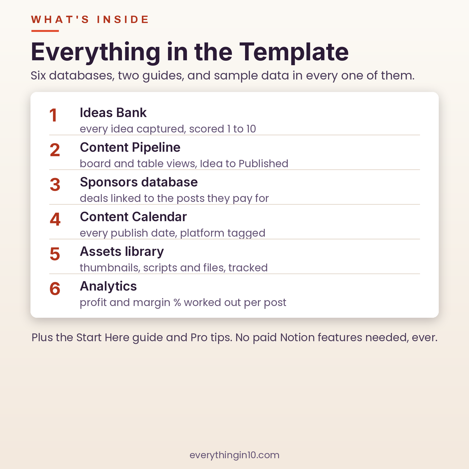 Content Creator OS | Run Your Content Business in Notion, screenshot 11