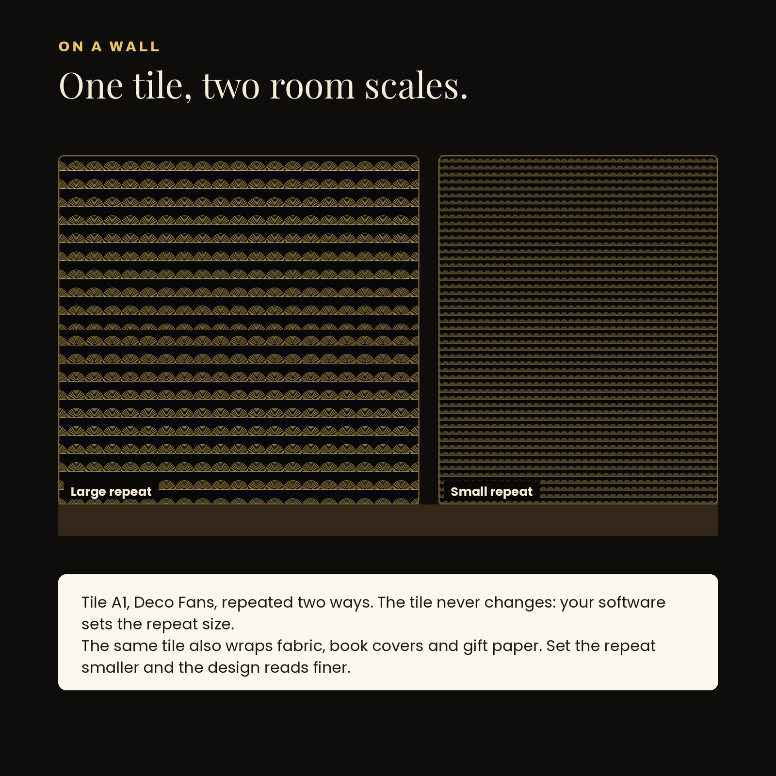 40 Dark Luxury Patterns | Seamless Black & Gold Tiles (5000px), screenshot 8