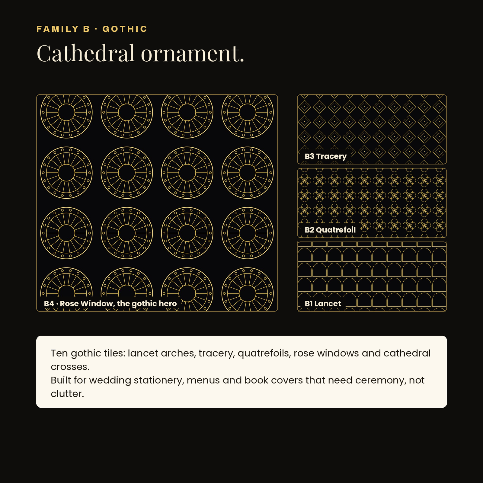 40 Dark Luxury Patterns | Seamless Black & Gold Tiles (5000px), screenshot 5