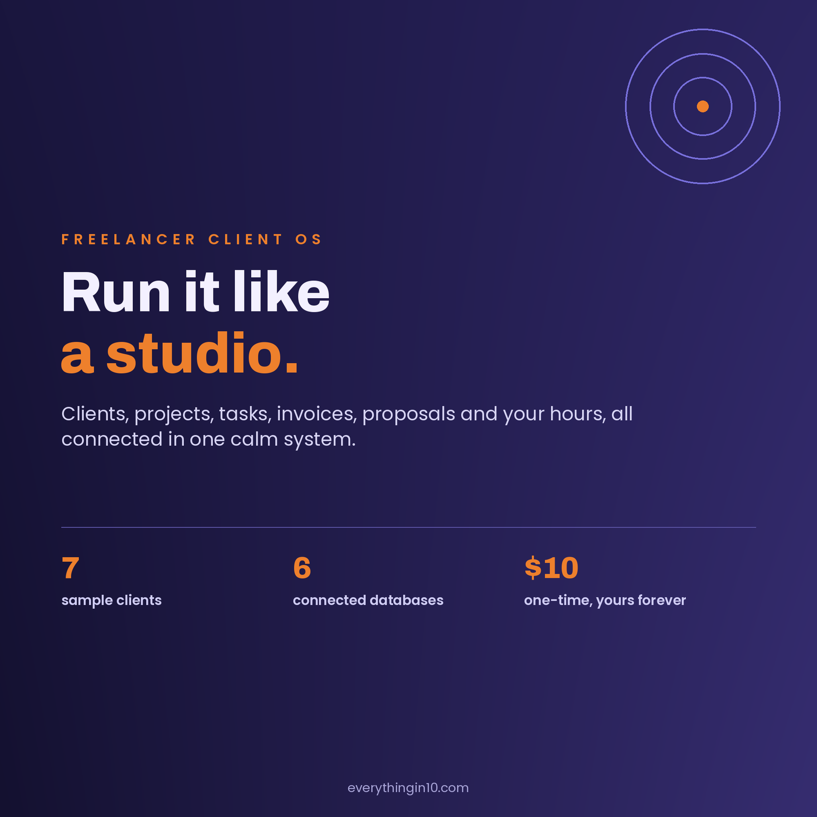 Freelancer Client OS | Run Your Freelance Business Like a Studio in Notion, screenshot 12