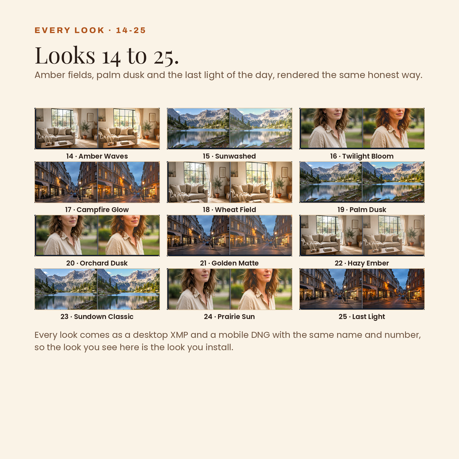 25 Golden Hour & Sunset Lightroom Presets, screenshot 7