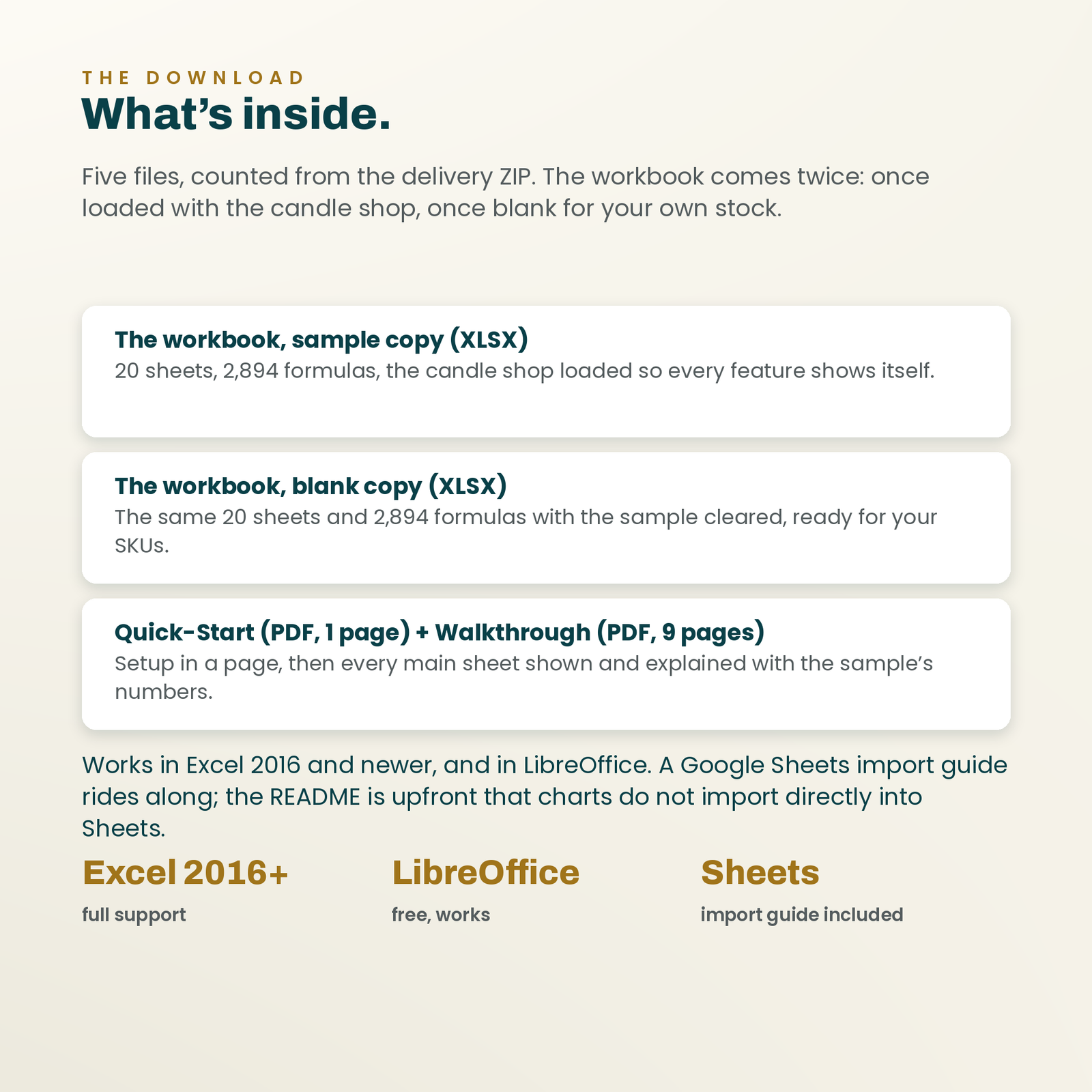 Small Business Inventory Tracker | 20-Sheet Excel System with Real Formulas, screenshot 11
