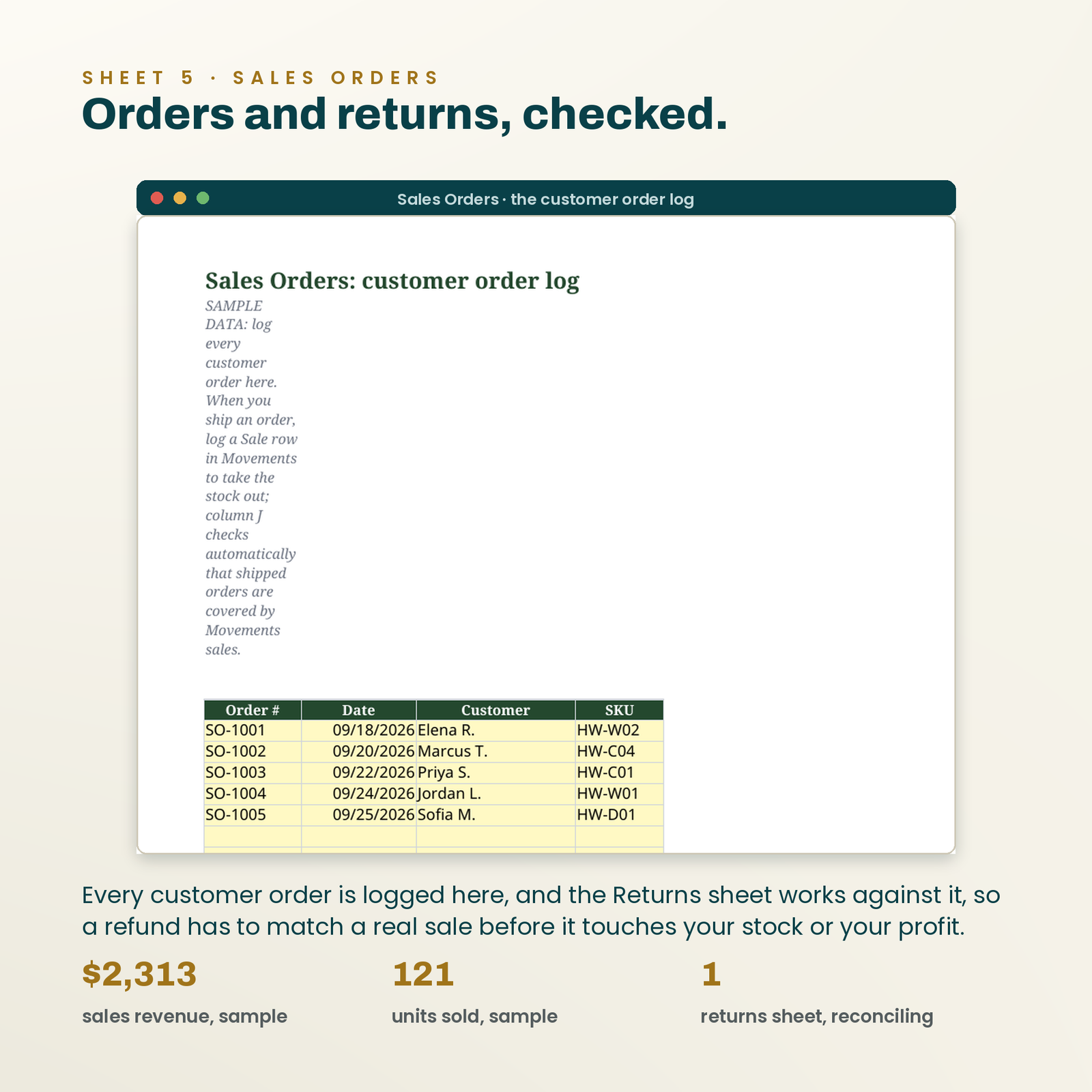 Small Business Inventory Tracker | 20-Sheet Excel System with Real Formulas, screenshot 5