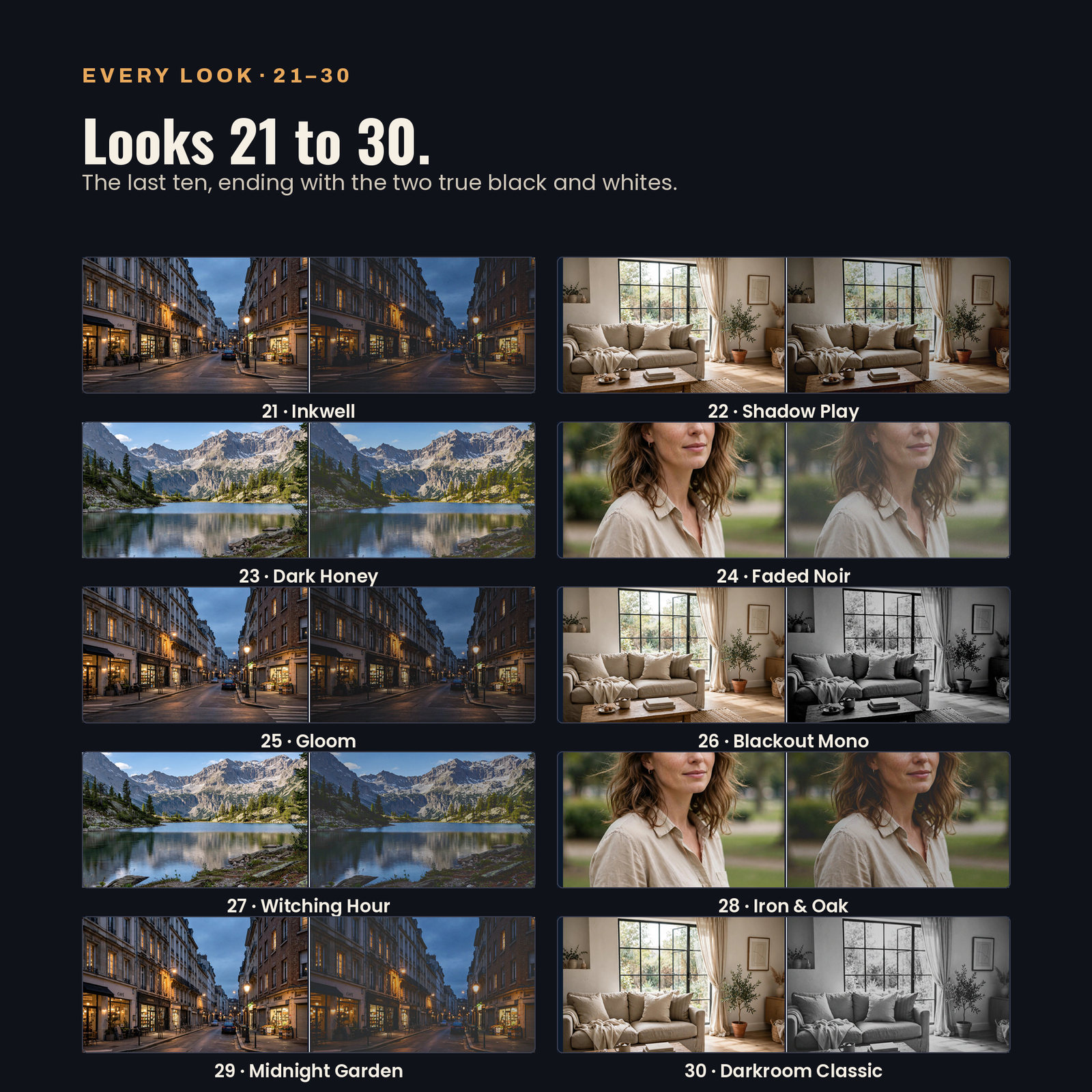 30 Moody Dark Lightroom Presets, screenshot 8