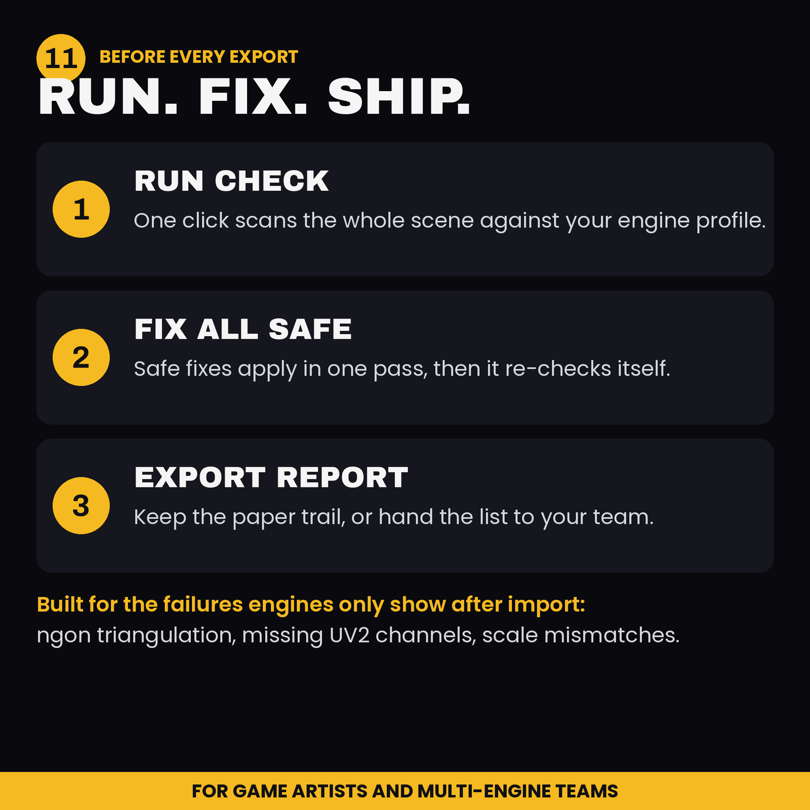 Pre-Flight | Game-Ready Asset Validator, screenshot 11