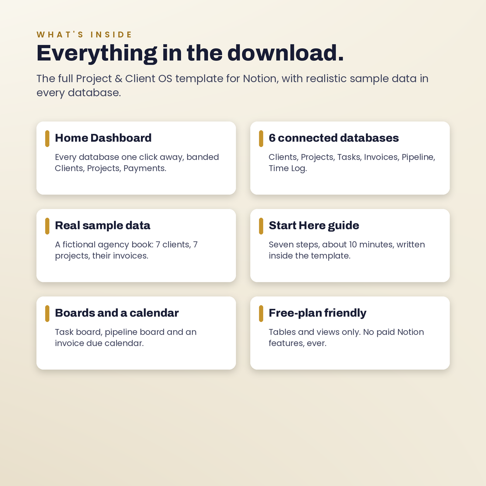 Project & Client OS | Run Your Freelance Business in Notion, screenshot 11