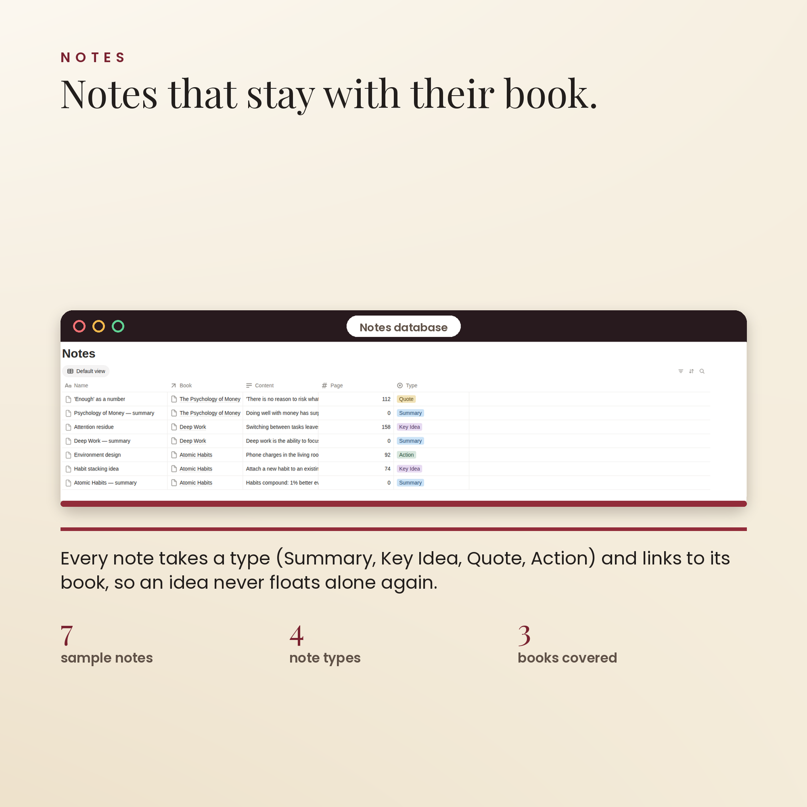 Reading & Learning OS | Your Personal Knowledge System in Notion, screenshot 5