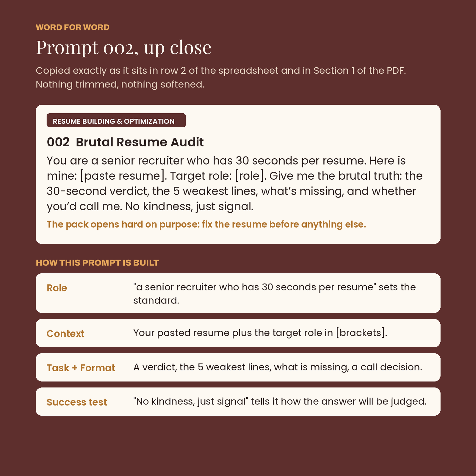 Resume & Job Application Prompts | 200 Copy-Paste AI Prompts, screenshot 4