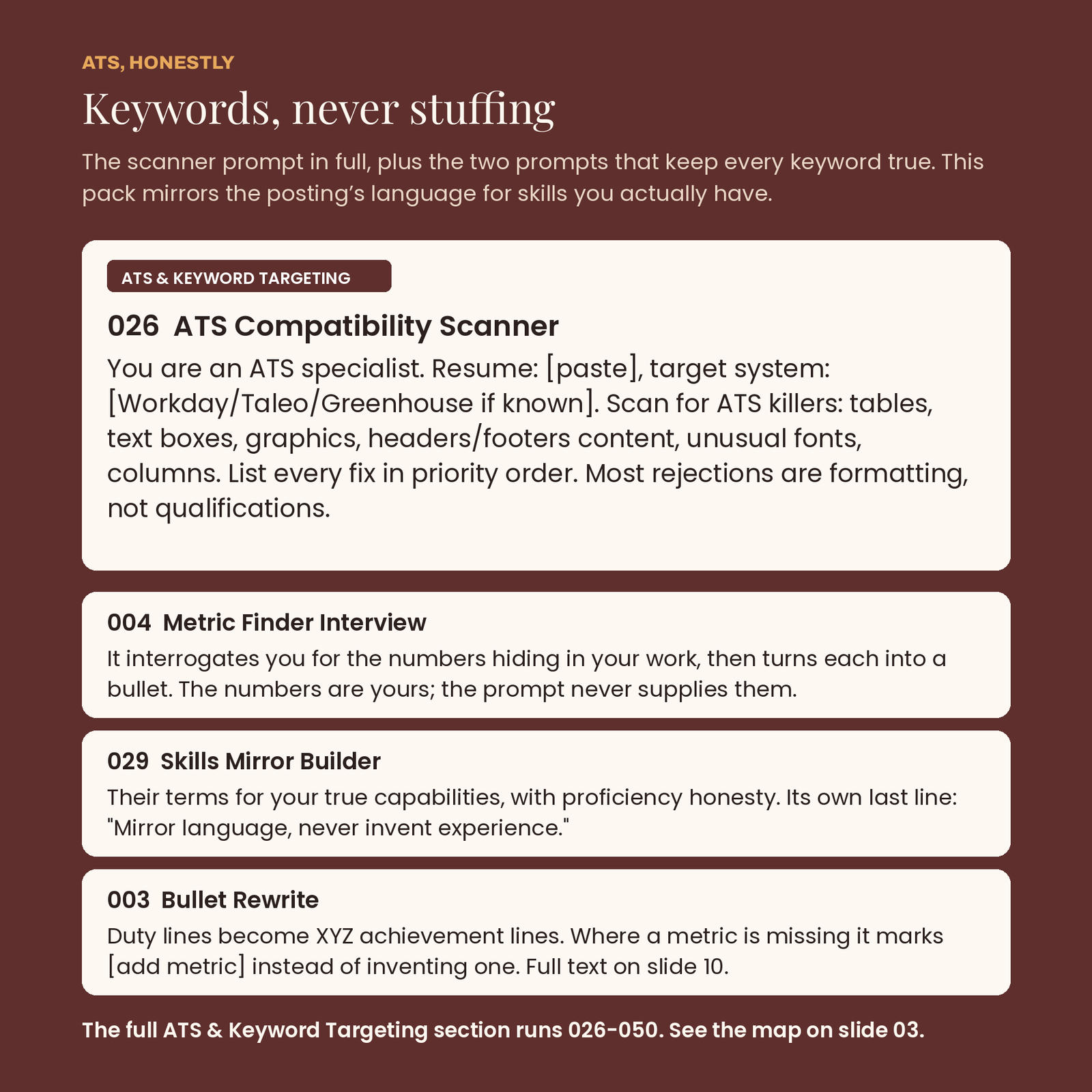 Resume & Job Application Prompts | 200 Copy-Paste AI Prompts, screenshot 5