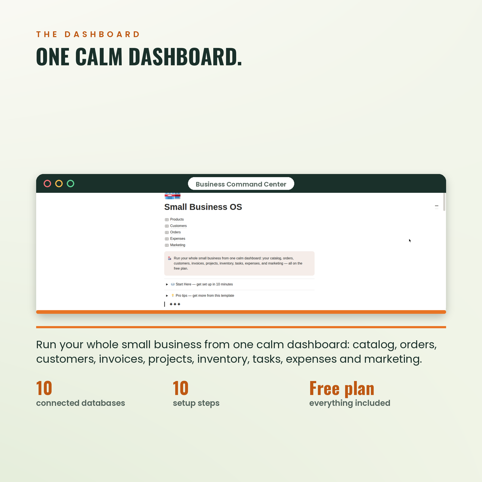 Small Business OS | Run Your Whole Business from One Notion Dashboard, screenshot 2