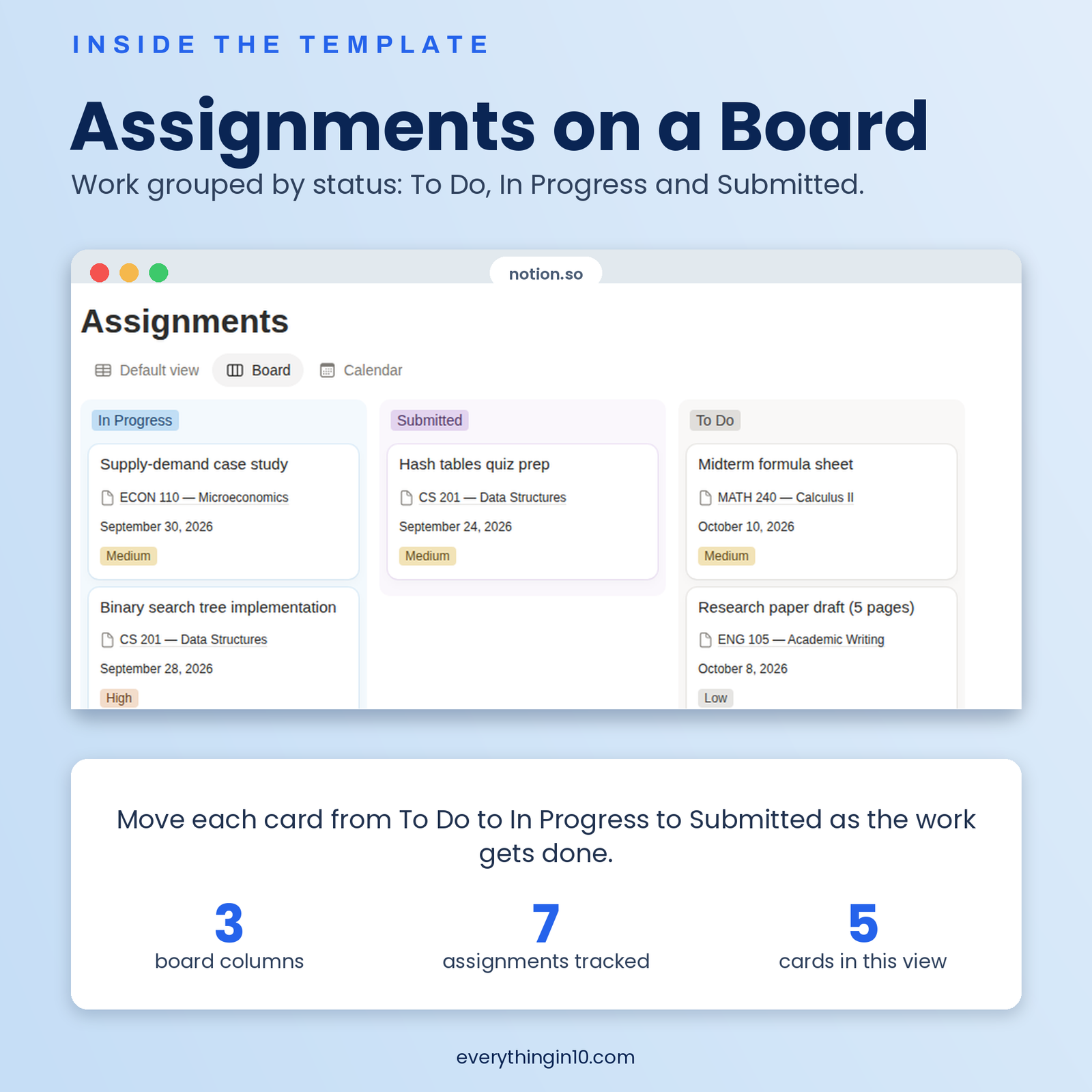 Student Study OS | Ace Every Semester in Notion, screenshot 5