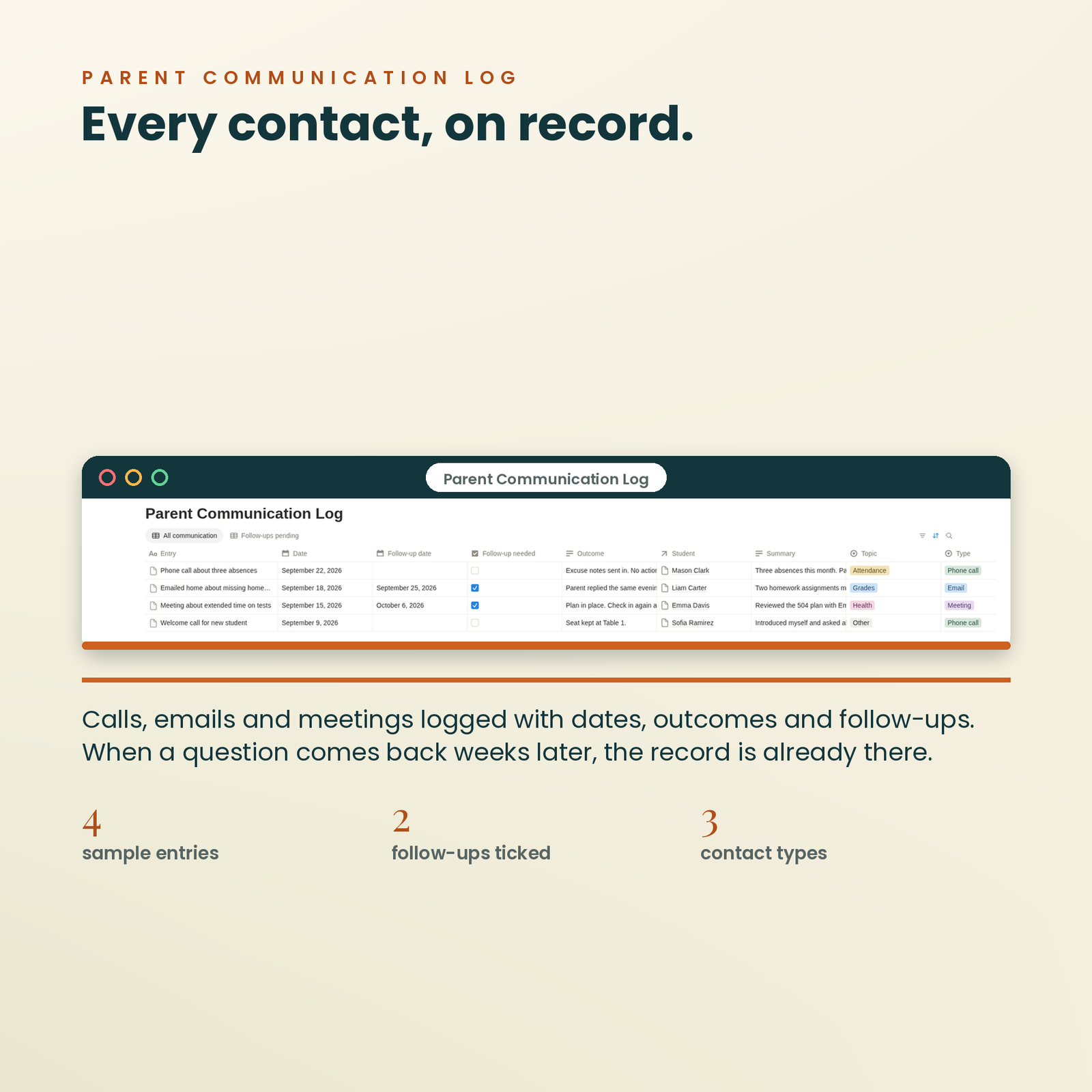 Teacher Classroom OS | Notion Template for Lesson Plans & Student Tracking, screenshot 12