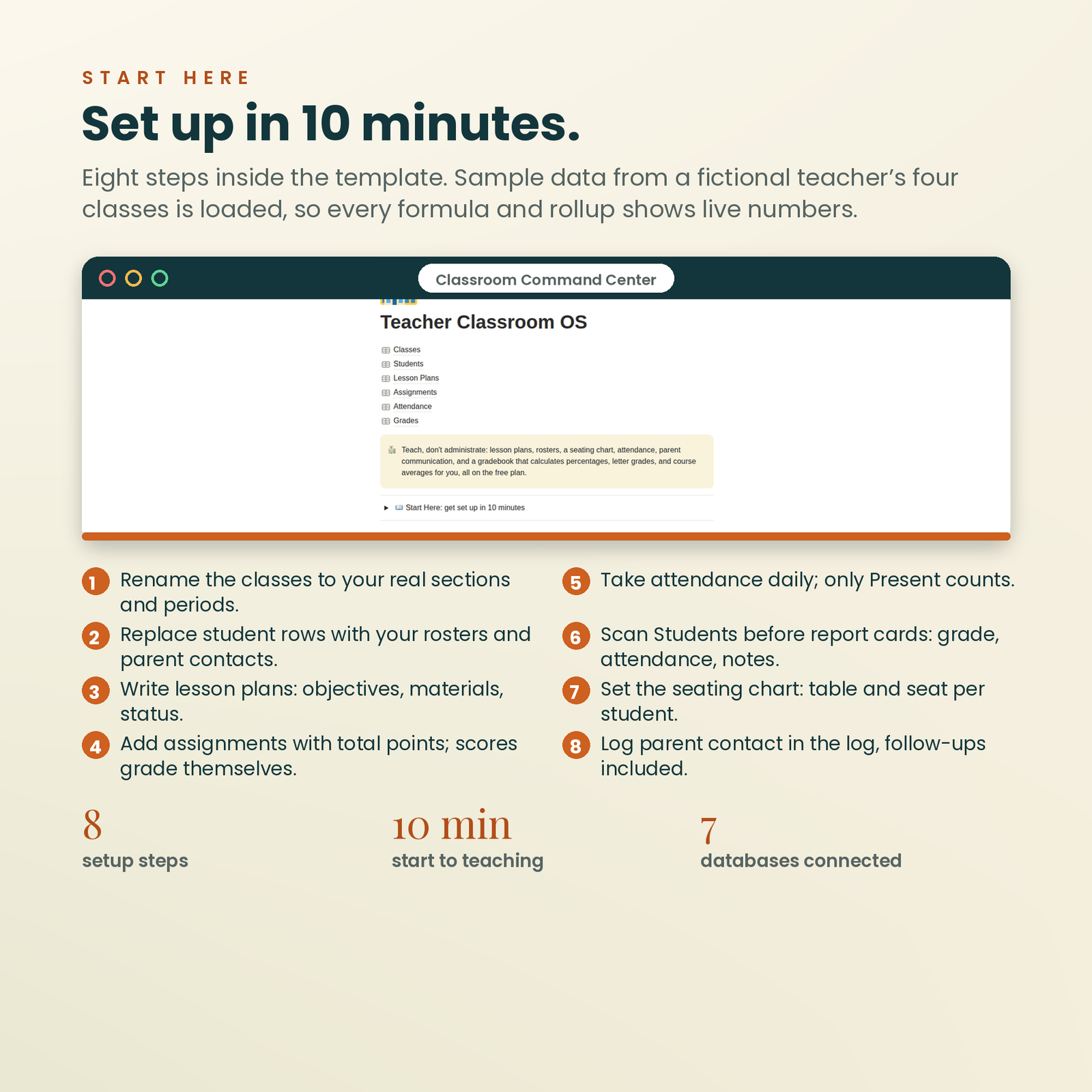 Teacher Classroom OS | Notion Template for Lesson Plans & Student Tracking, screenshot 13