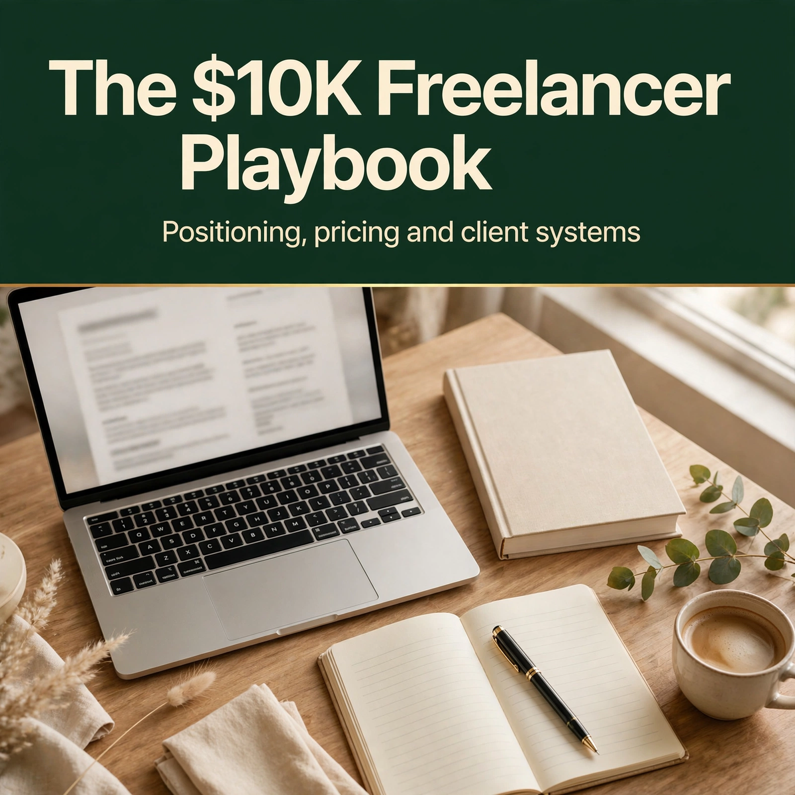 The $10K Freelancer Playbook | 40-Page Guide: Positioning, Pricing & Client Systems