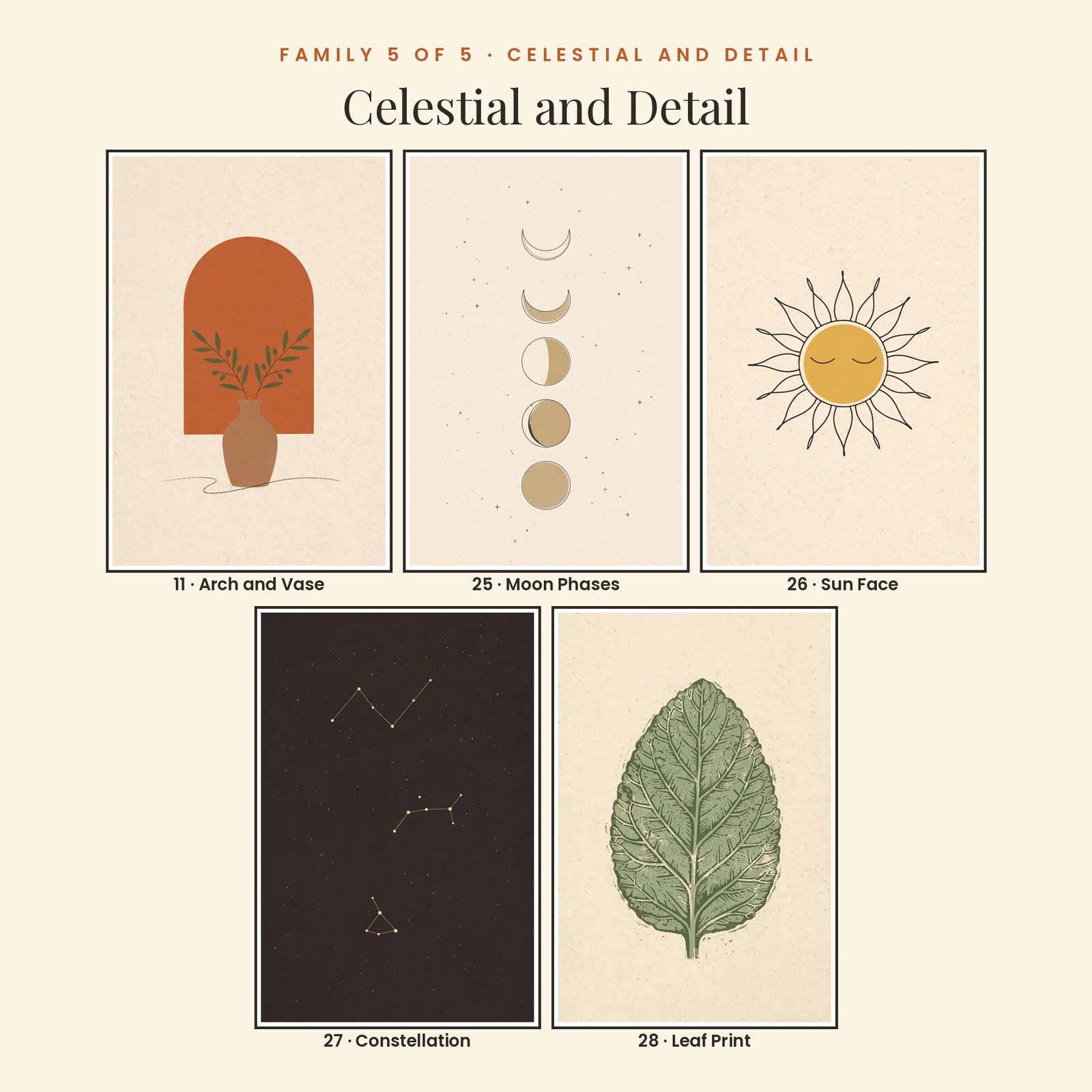 Warm Minimal Gallery Wall Set | 30 Printable Prints, 7 Ratios, 300 DPI, screenshot 8