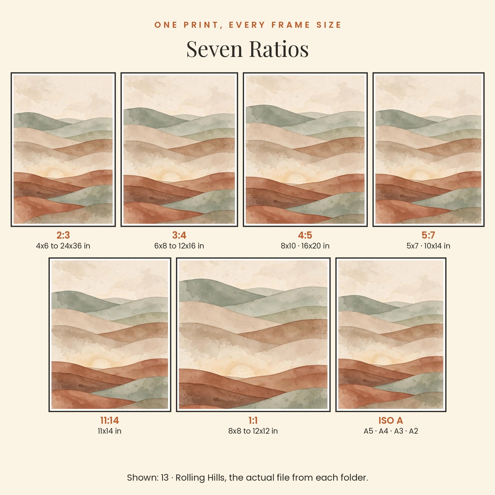 Warm Minimal Gallery Wall Set | 30 Printable Prints, 7 Ratios, 300 DPI, screenshot 10
