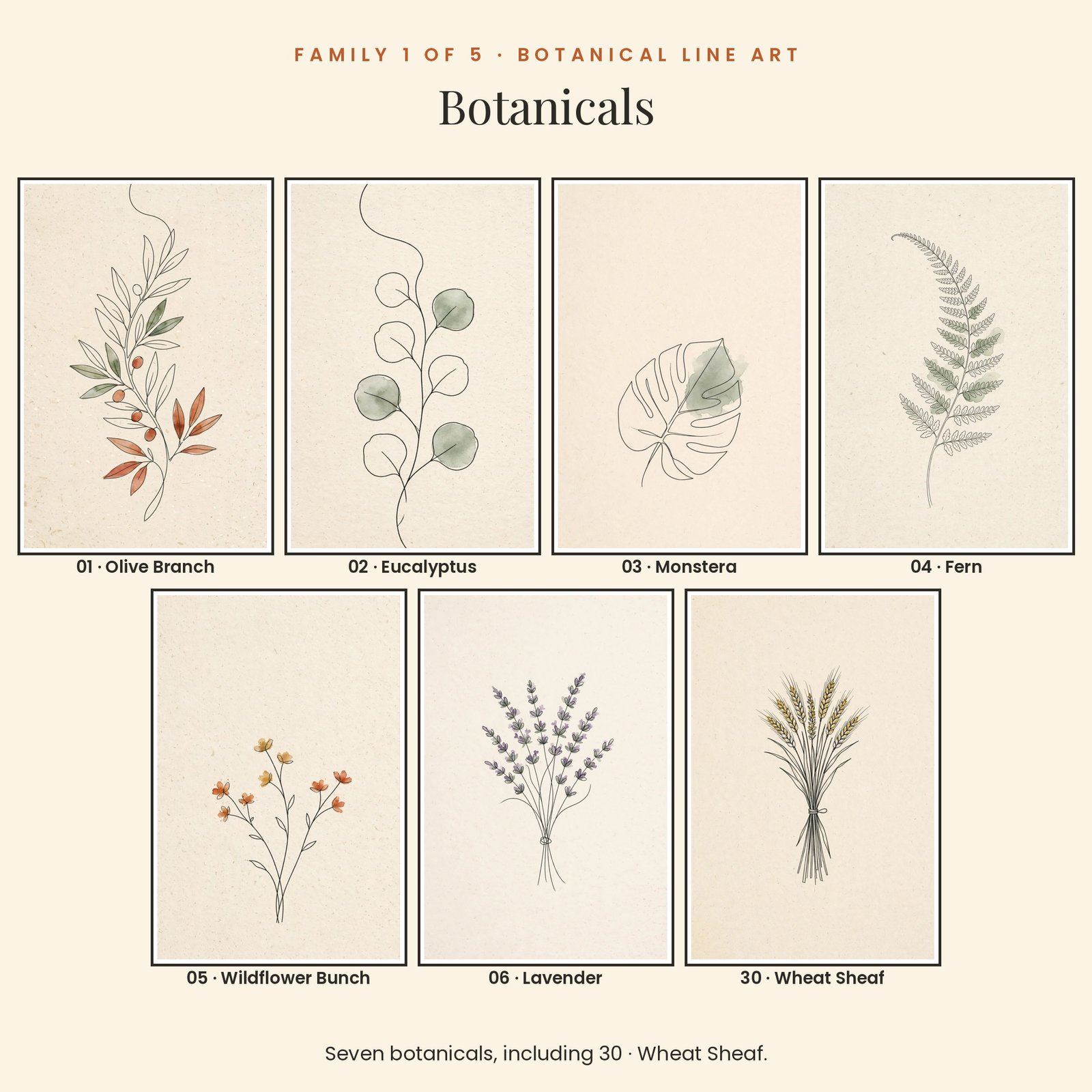 Warm Minimal Gallery Wall Set | 30 Printable Prints, 7 Ratios, 300 DPI, screenshot 4