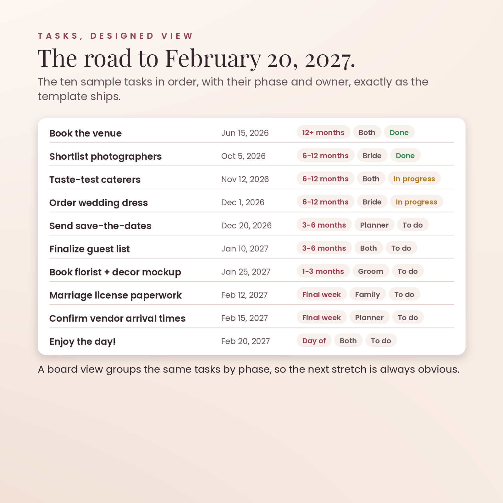 Wedding Planner OS | Plan Your Dream Wedding in Notion, screenshot 4